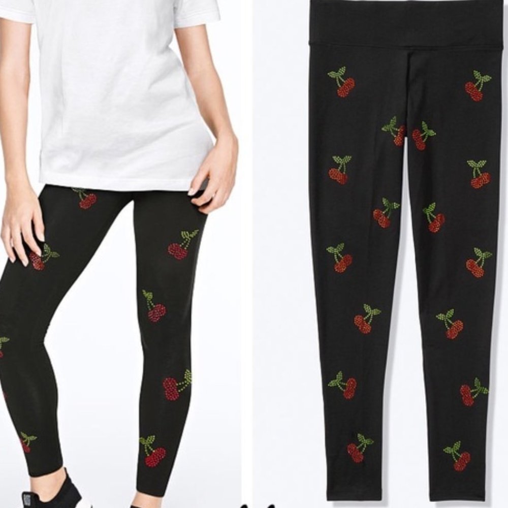 new VICTORIA'S SECRET rhinestone PINK LEGGINGS